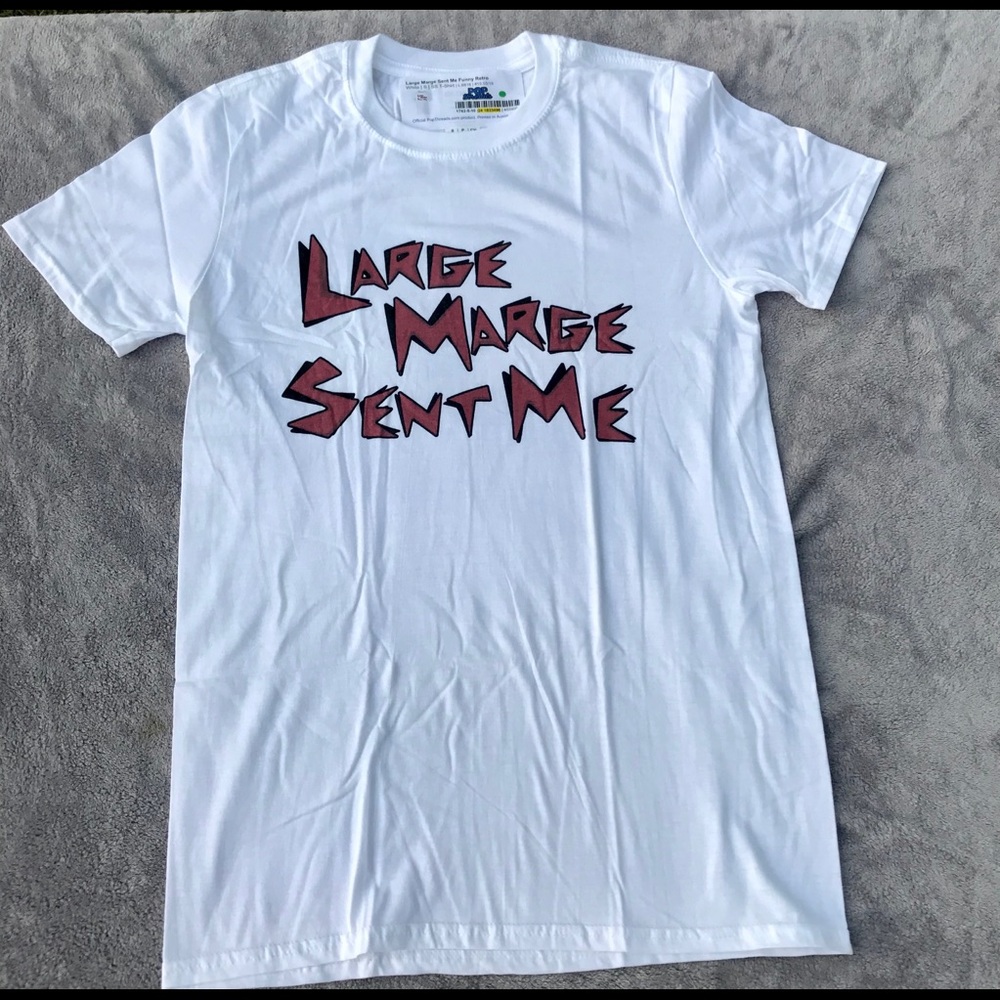 NWT Funny Unisex White T-shirt size small